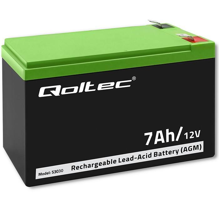 QOLTEC Akumulator AGM 12V 7Ah max. 105A