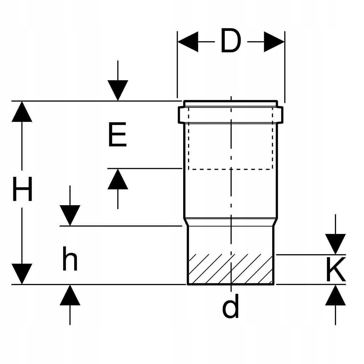 GEBERIT Kielich kompensacyjny PE d200
