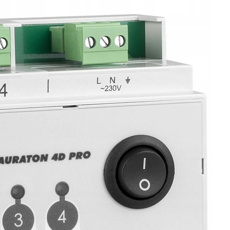 Listwa ster. 4 siłownikami do montażu w szafkach instalacyjnych LARS Virgo