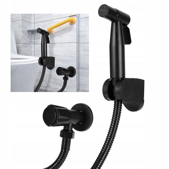 INVENA BATERIA BIDETOWA PODTYNK OKRĄGŁA, CZARNY