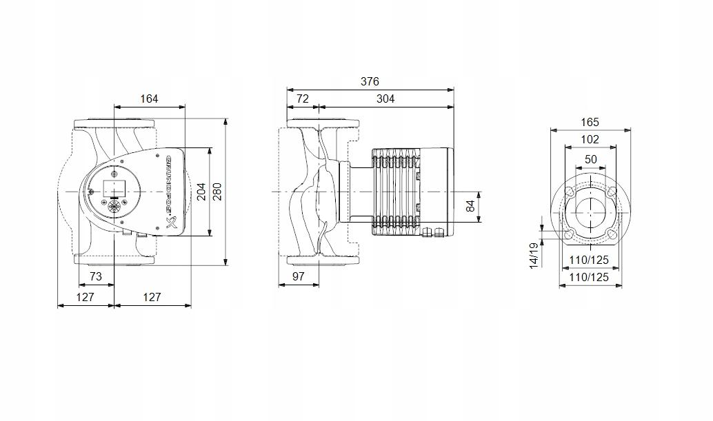 Pompa obiegowa GRUNDFOS Magna3 F 280 50-180 230V PN6/10 48h