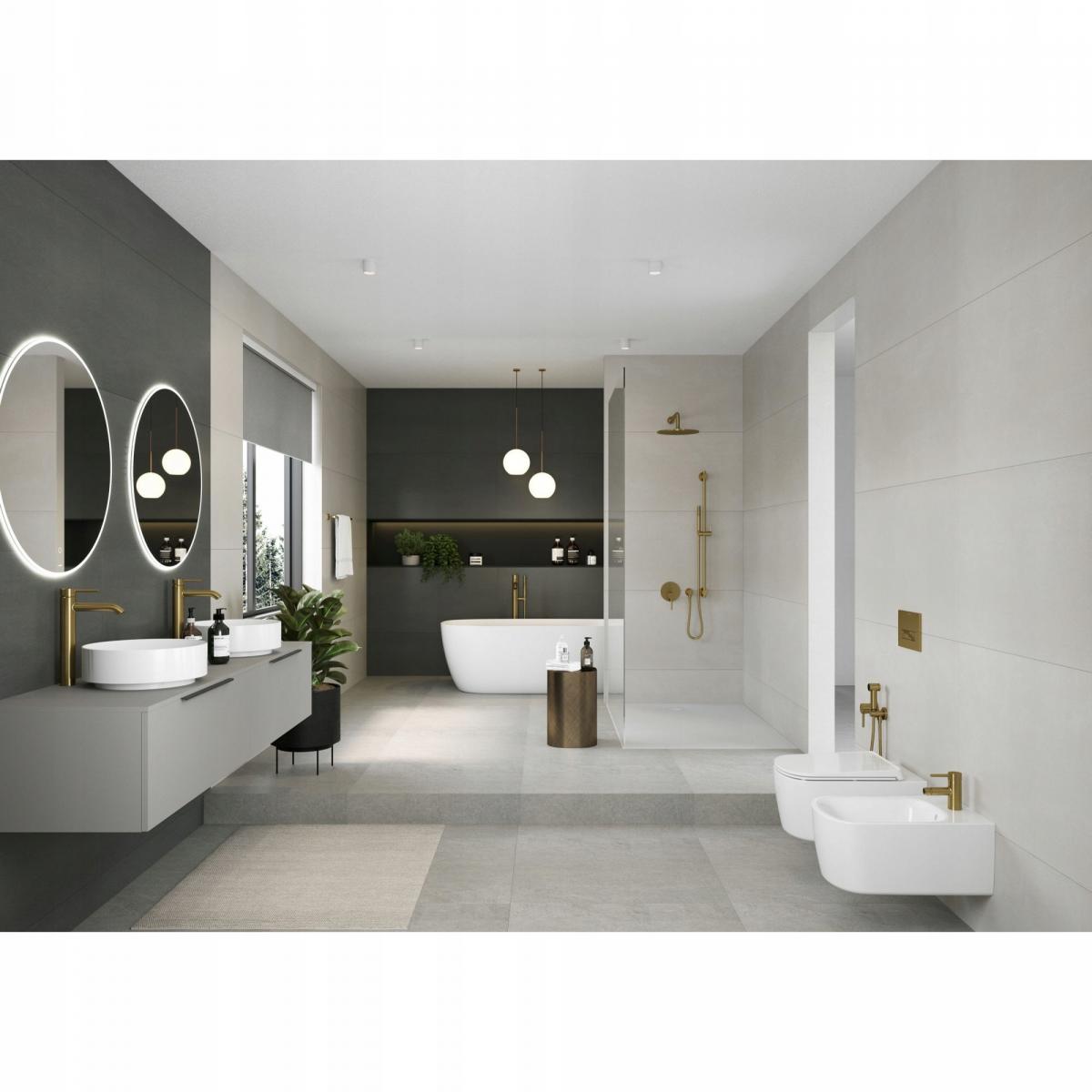 Zestaw prysznicowy do bidetu KLUDI BOZZ złoty szczotkowany