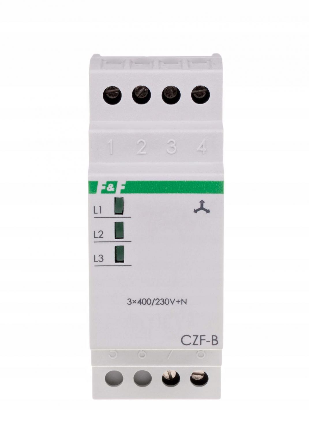 F&F Czujnik zaniku i fazy CZF-B styk: 1Z , I=10A,2 moduły