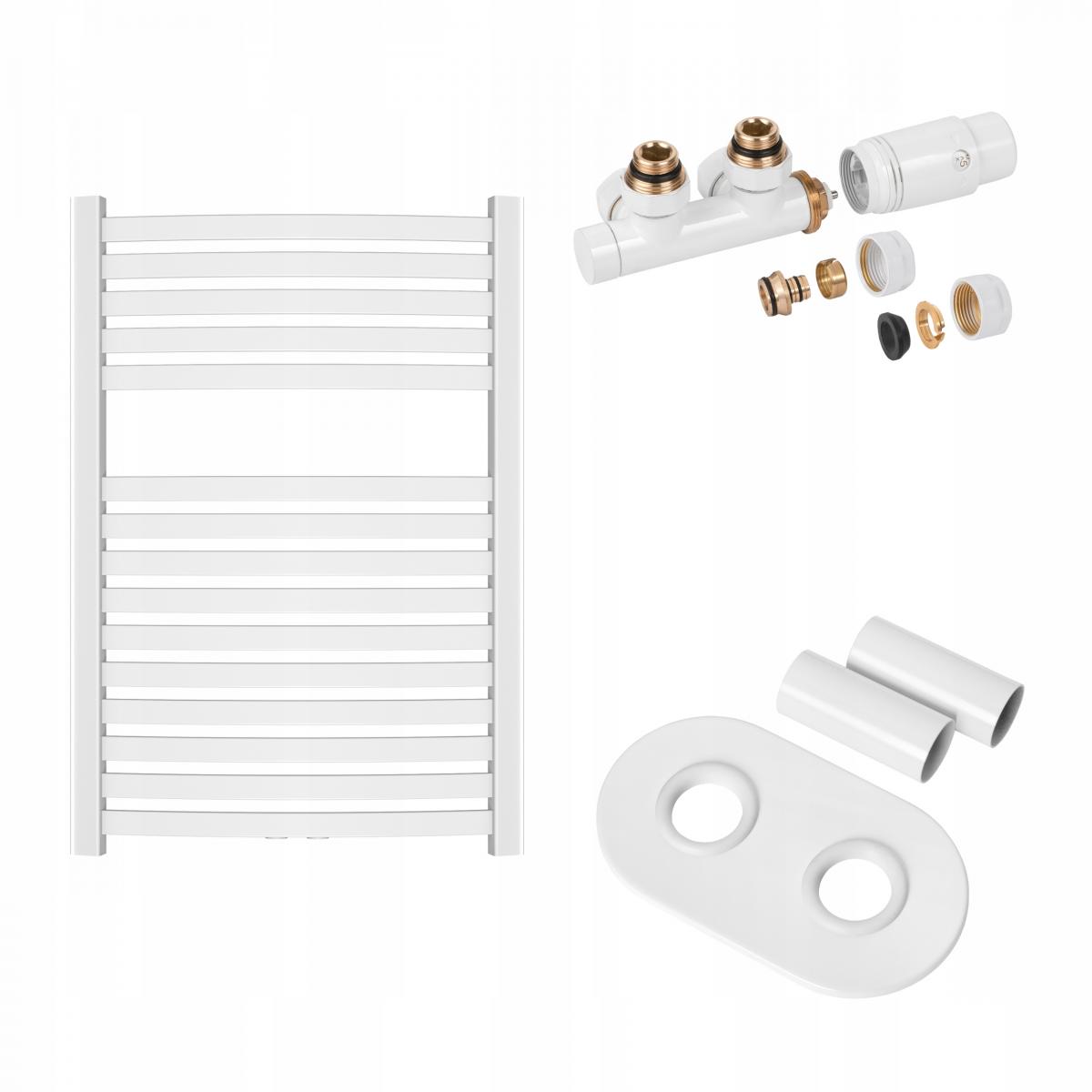 INVENA GRZEJNIK ŁAZ. 540X800 + KPL. DUOPLEX + MASKOWNICA PODW. - BIAŁY