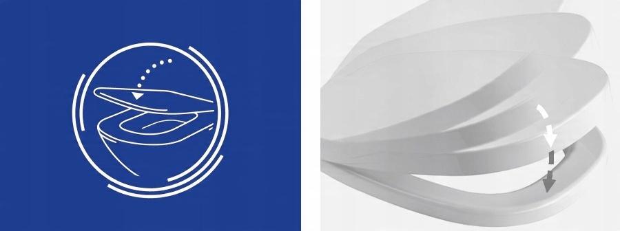 Deska WC DEBBA SQUARE Supralit Biały ROCA[5]