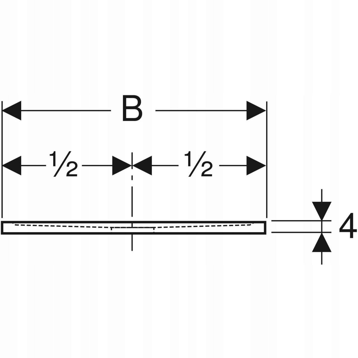 GEBERIT Brodzik kwadratowy Sestra 90x90 cm, szary