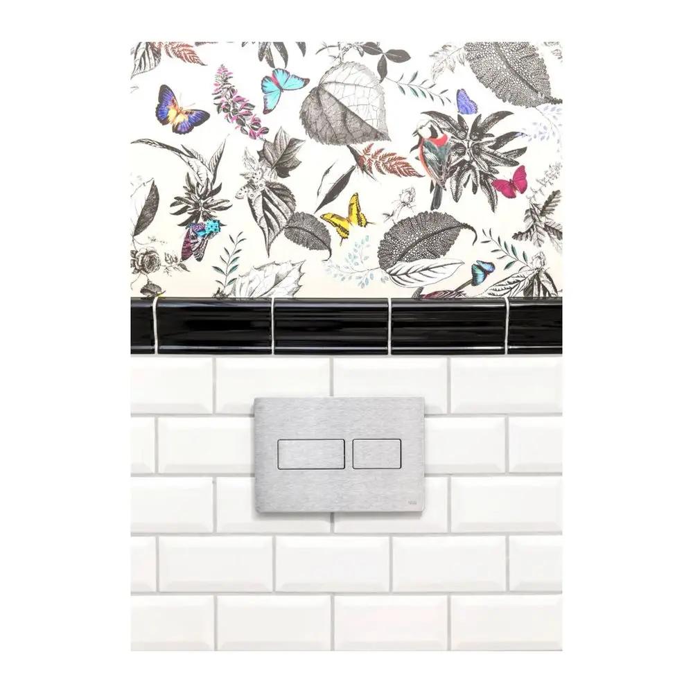 Przycisk spłukujący TECE solid podwójny do WC metal stal nierdzewna szczot