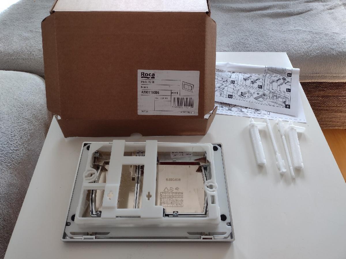 Przycisk spłukujący ROCA ACTIVE 62 B 2-funkc 3/6 l do stelaża podtynkowego