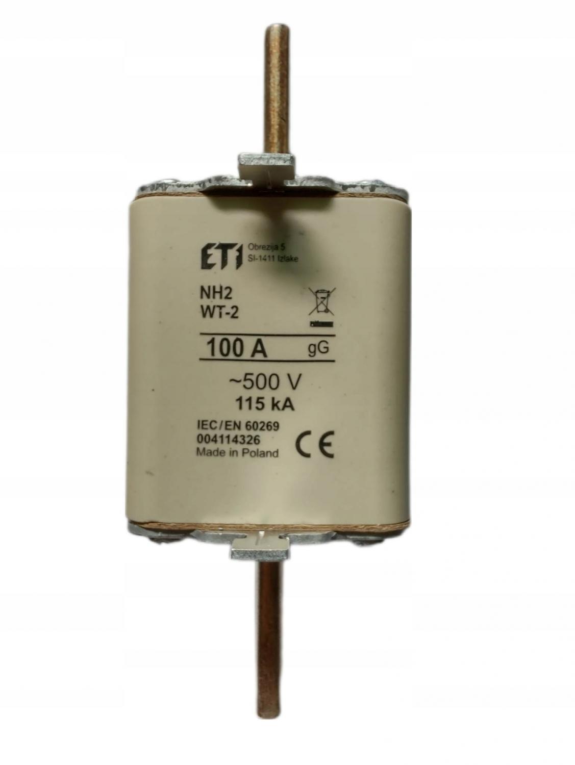 ETI Wkładka topikowa szybka NH2/WT-2C GF 250A/500V