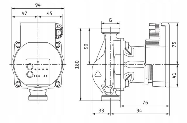 Pompa obiegowa bezdławnicowa WILO Varios PICO-STG 25/1-7 G 1 1/2/180 mm