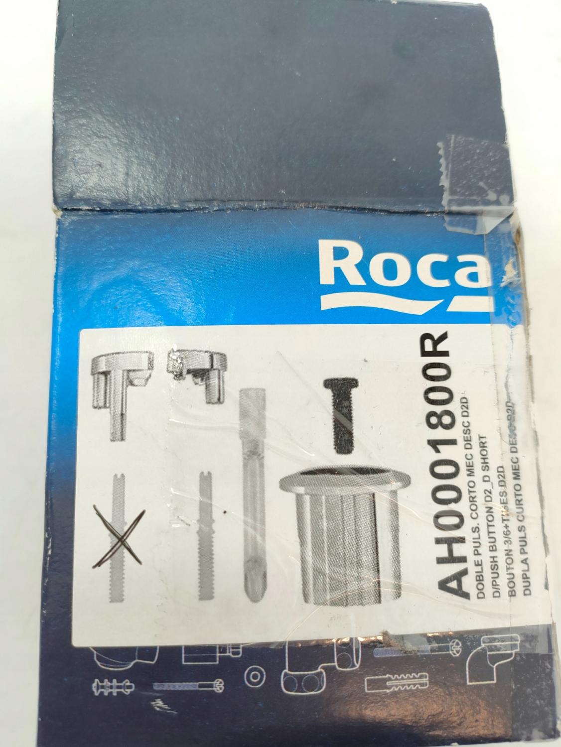 Przycisk spłukujący ROCA 3/6l niski chrom błyszczący