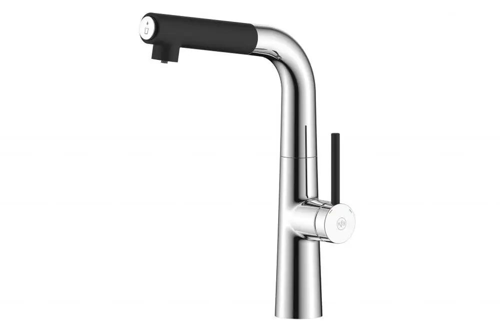 Bateria zlewozmywakowa stojąca ARMATURA KRAKÓW NEDA 1-otw. mosiężna chrom