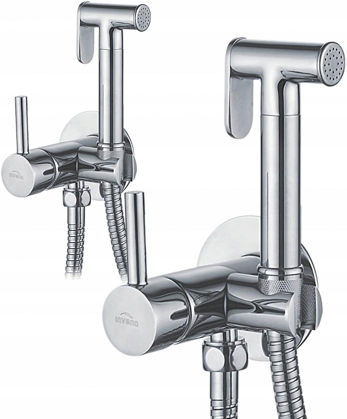 INVENA BATERIA BIDETOWA PODTYNK OKRĄGŁA, CHROM