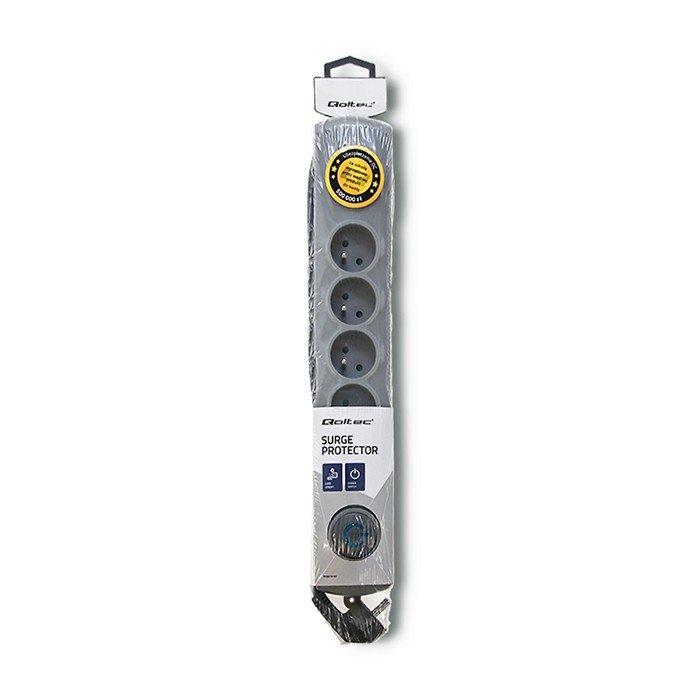 QOLTEC Listwa antyprzepięciowa Quick Switch 6 gniazd 3m