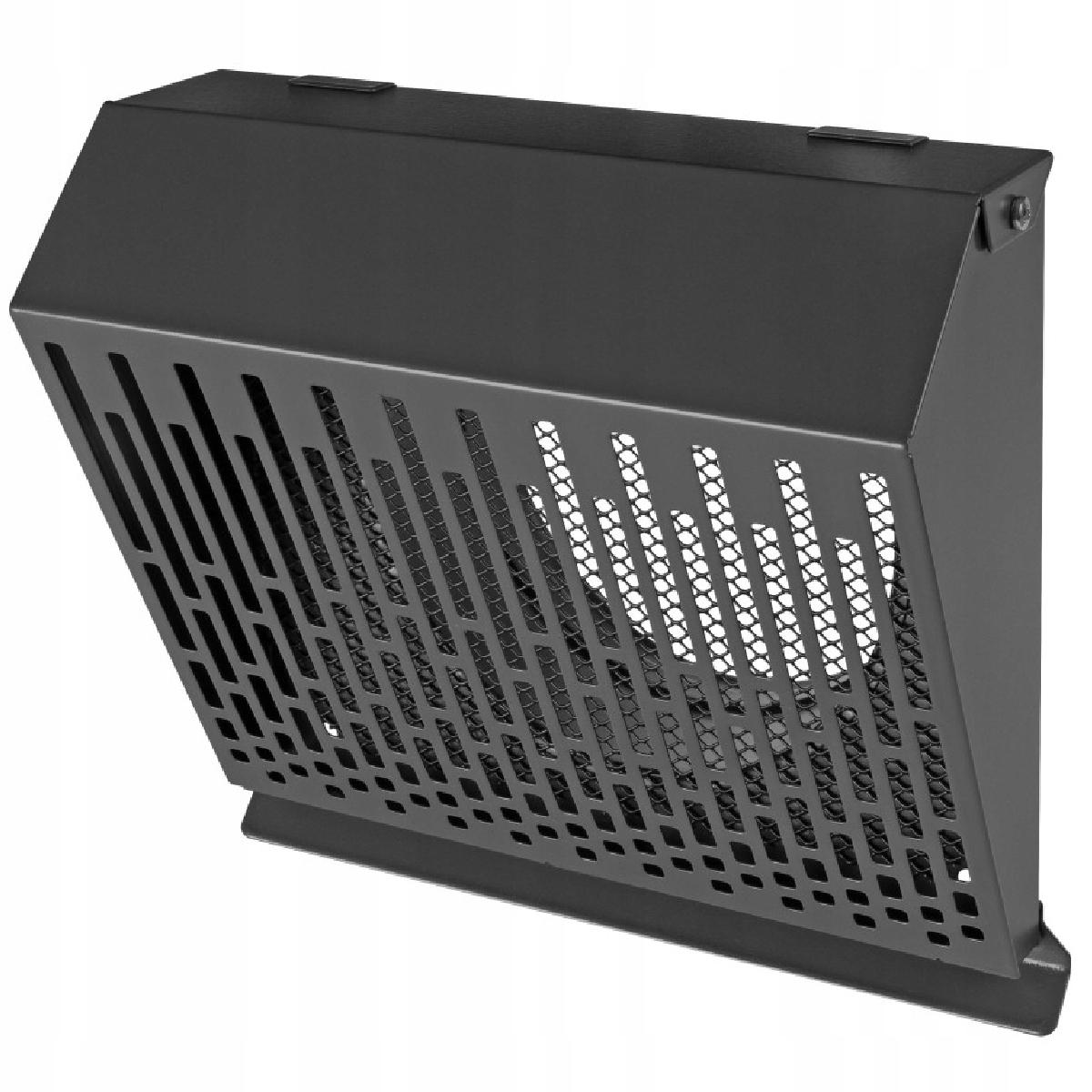 AWENTA Wyrzutnia ścienna metalowa fi160, grafitowy