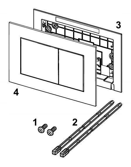 Przycisk spłukujący TECE now do WC tworzywo sztuczne biały matowy
