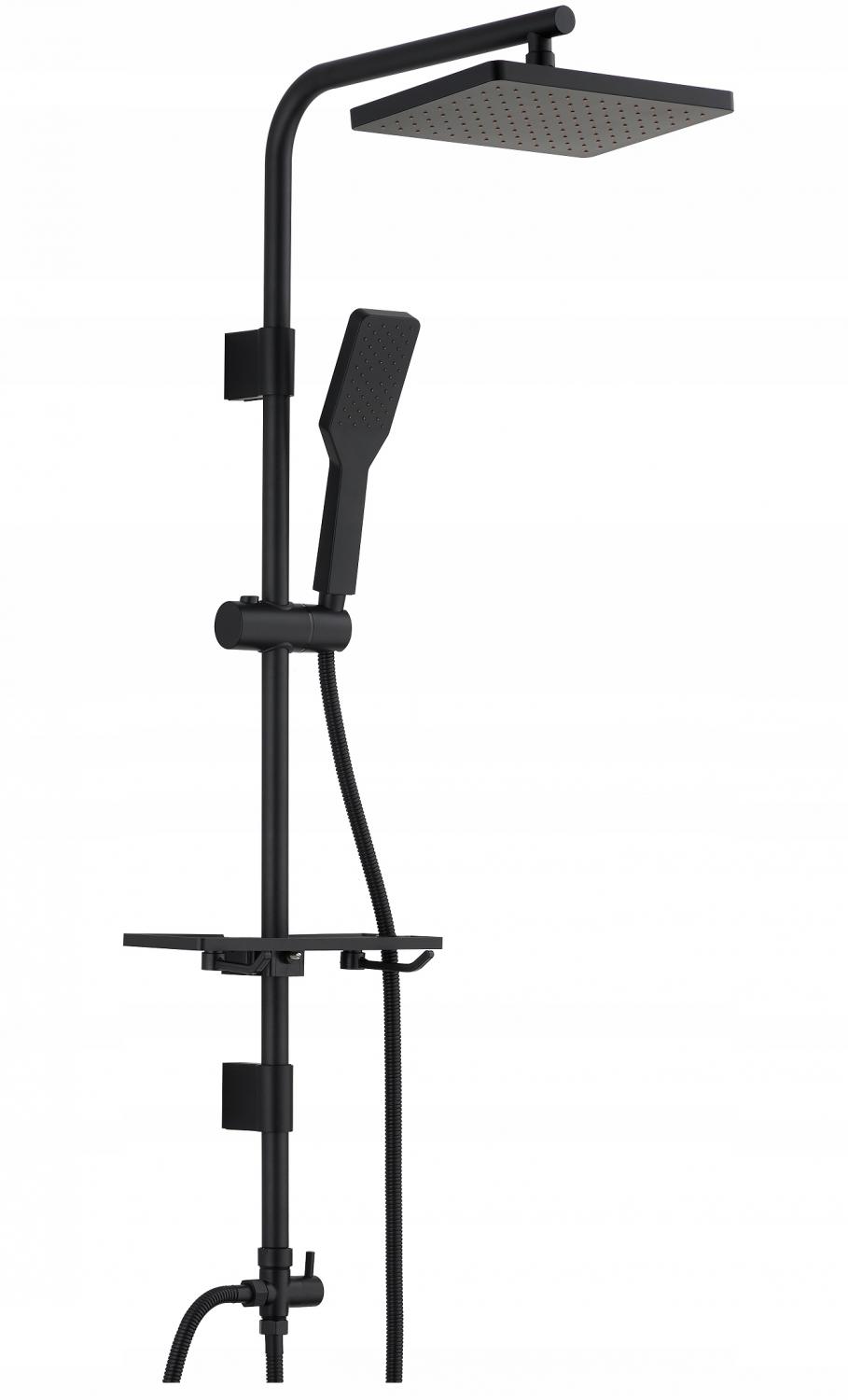 INVENA DESZCZOWNICA KWADRATOWA SVART, CZARNA