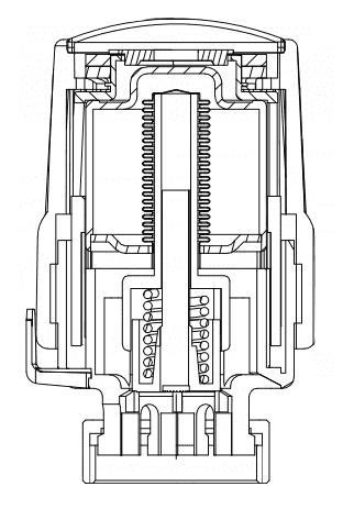 Komplet termostatyczny prosty 1/2