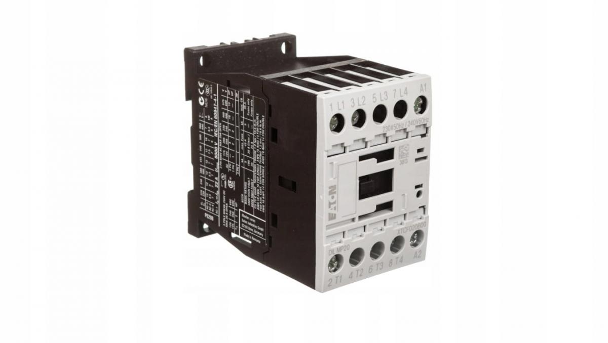 EATON Stycznik mocy, 4 biegunowy 22A [AC-1] DILMP20(230V50HZ,240V60HZ)