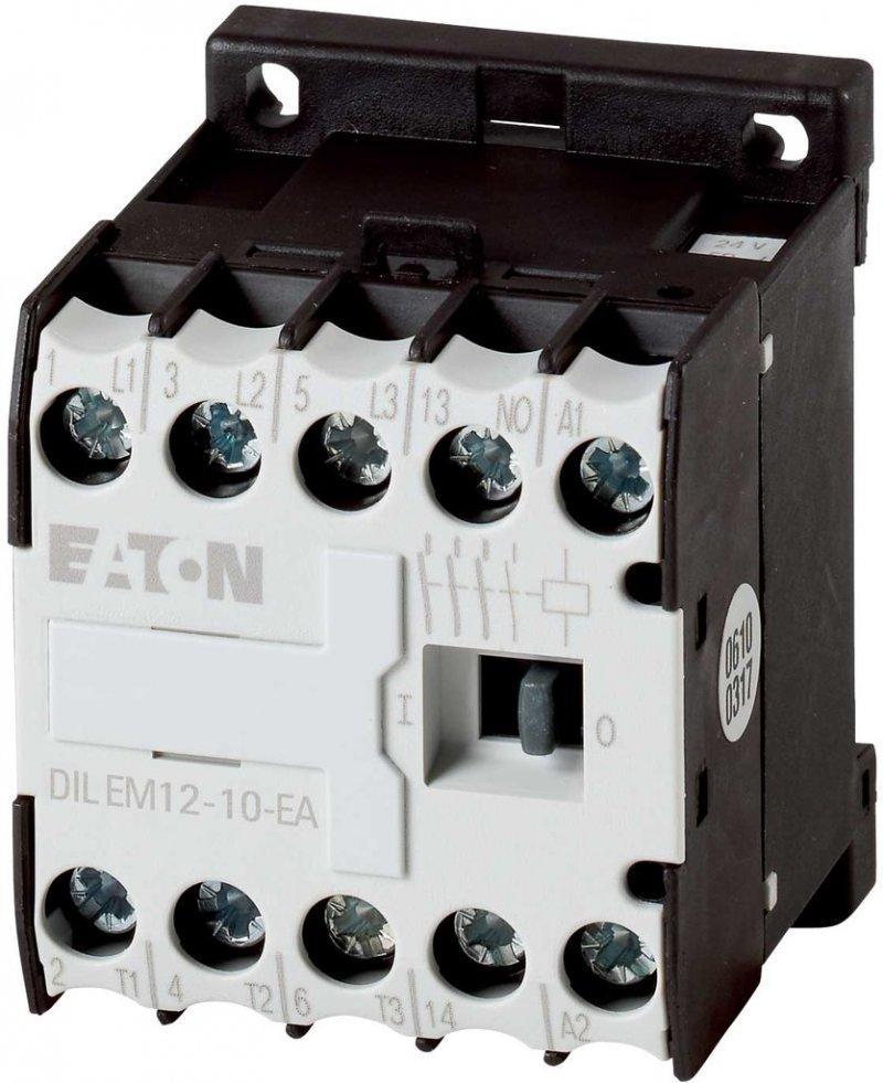 Stycznik miniaturowy, 5, 5kW/400V, sterowanie 24VDC DILEM12-10-G-EA(24VDC)