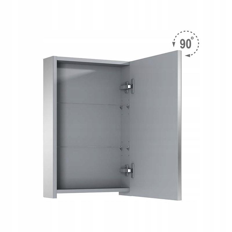 Szafka wisząca 506 x 129 x 618 mm z lustrem ROCA Basic 50 1D