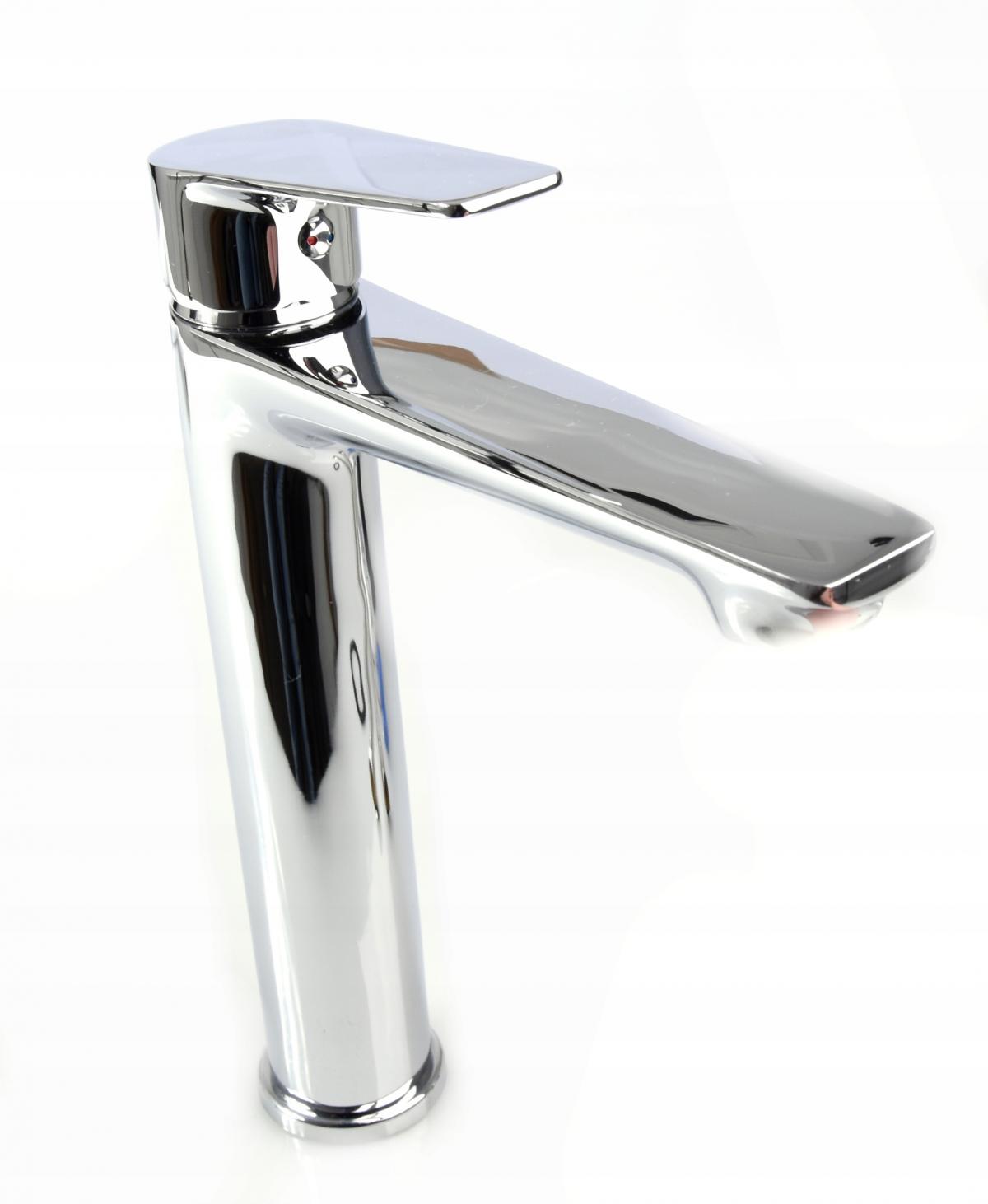 Bateria umywalkowa INVENA wysoka DOKOS CHROM 48h