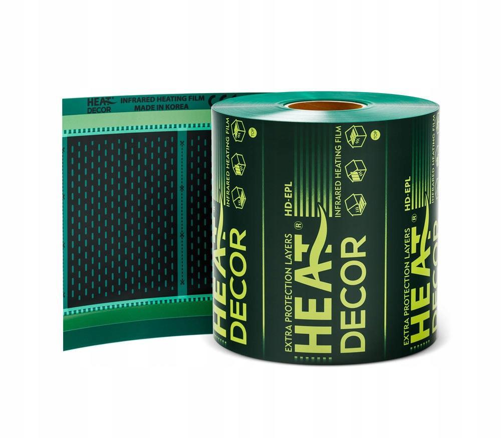 HEAT DECOR Folia grzewcza HD-EPL 140 W/m2 - szerokość 25 cm - rolka 75 mb