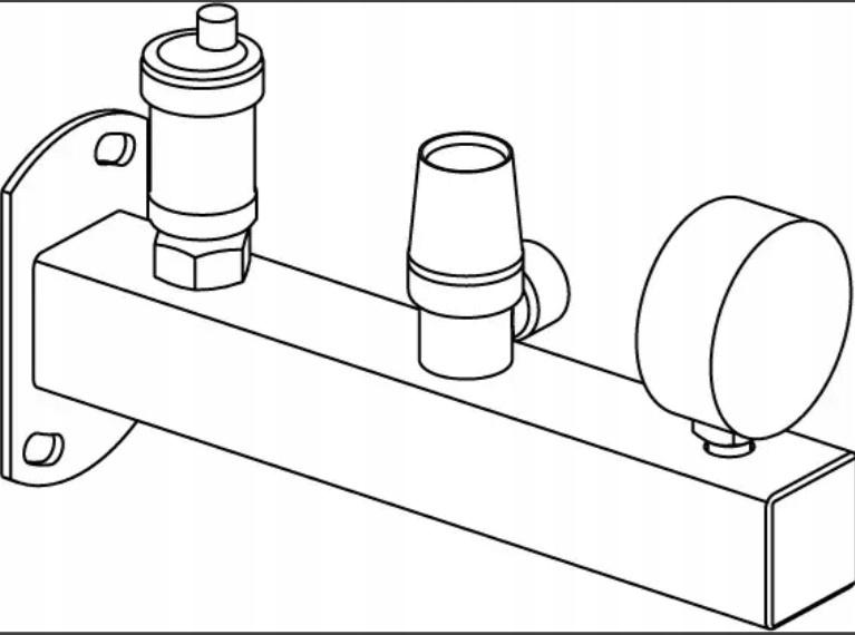UPONOR Grupa bezpieczeństwa do C.W.U.6 BAR,INOX,FLUVIA 48h