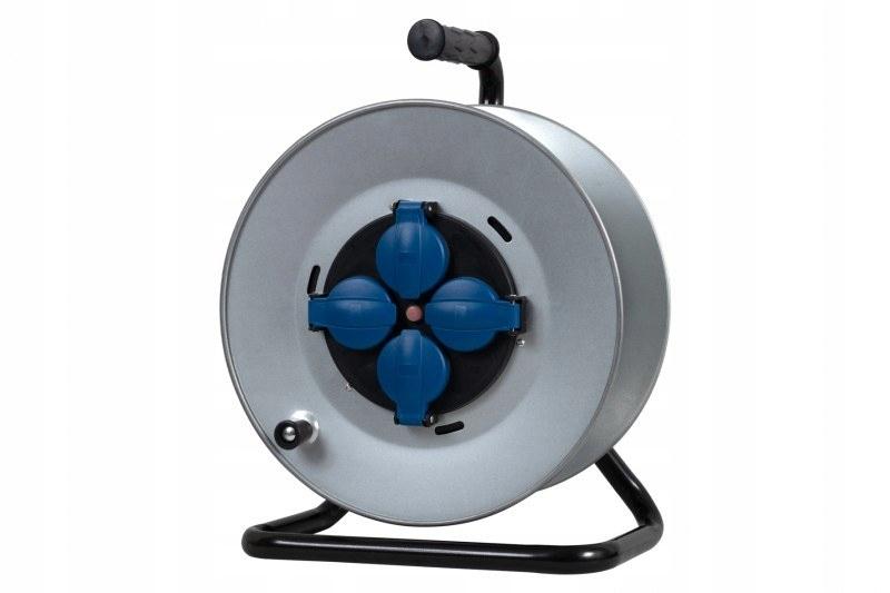 ONNLINE Rozgałęźnik na bębnie metalowym MIDI - 290 4x230V IP44 + termik