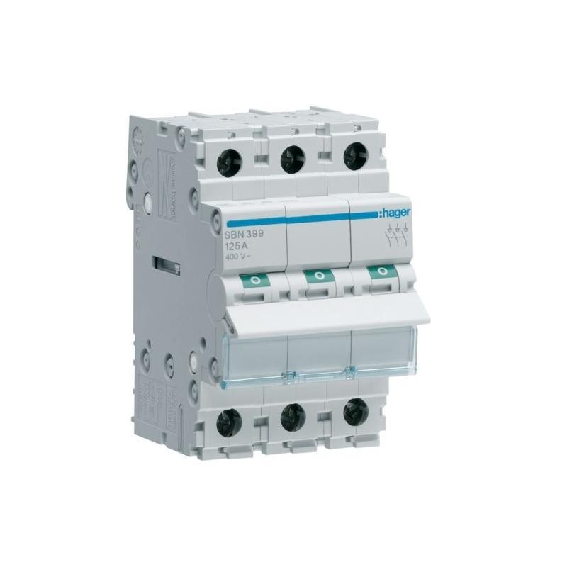 HAGER Rozłącznik izolacyjny modułowy 3P 125A 400VAC