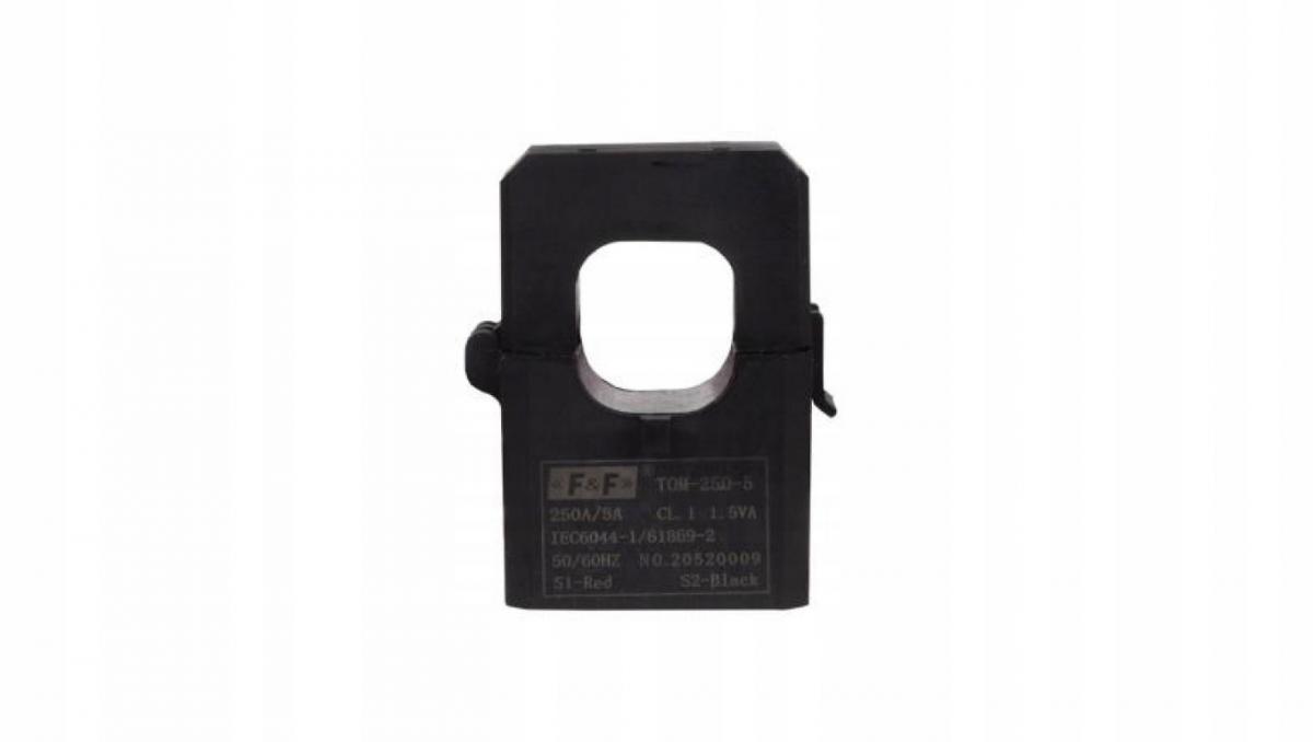 F&F Miniaturowy przekładnik prądowy z otwieranym rdzeniem 250-5A TOM-250-5