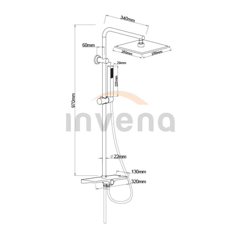 INVENA DESZCZOWNIA SVART BASIC CZARNA