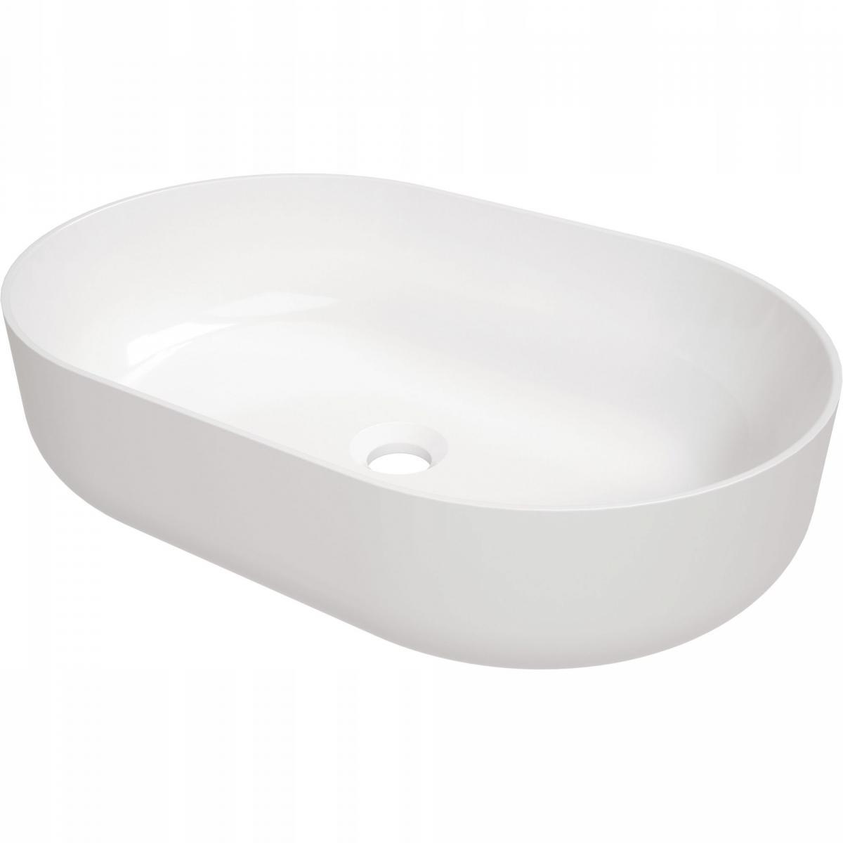 DEANTE Umywalka nablatowa Round, owalna 58x38 cm