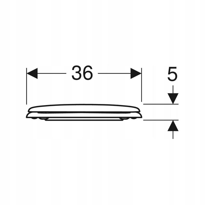 GEBERIT Deska sedesowa KOŁO SOLO Duroplast 70116000 48h
