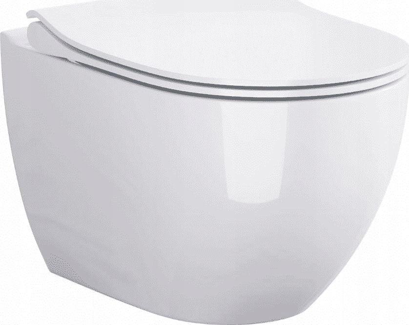 Zestaw B246 miska zawieszana Zen ukryty montaż Clean On deska duroplastowa