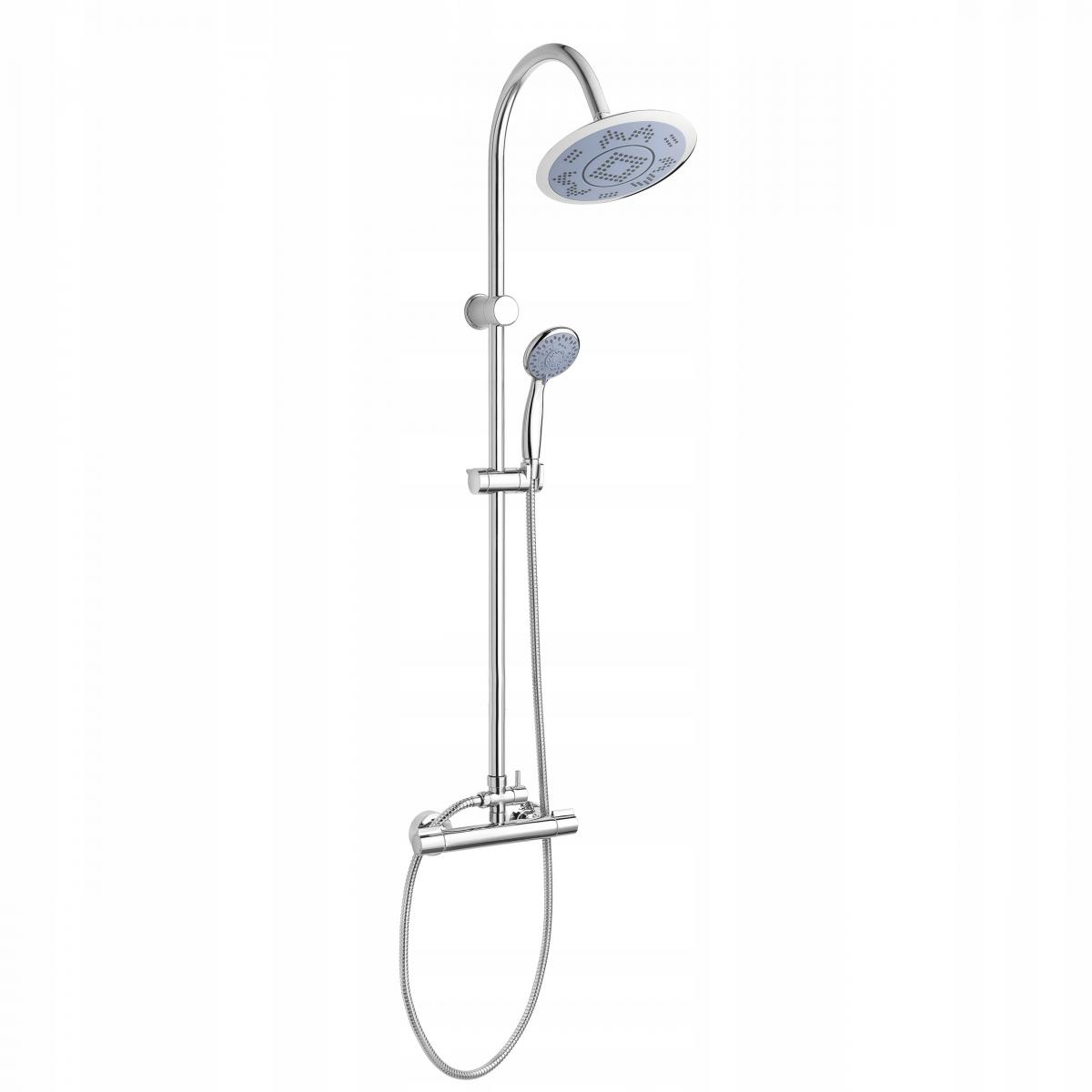 INVENA DESZCZOWNIA Z BATERIĄ TERMOSTATYCZNĄ GRACJA SLIM