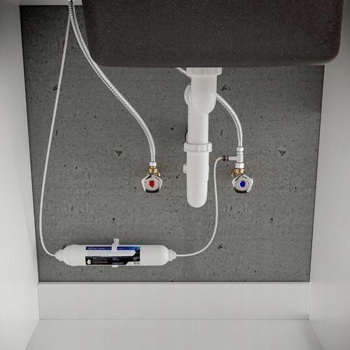 INVENA BATERIA ZLEWOZMYWAKOWA Z FILTREM GLAMOUR INVENA TREND, CZARNA