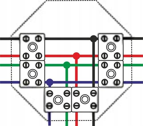 Puszka przeciwpożarowa, ośmiokątna, E90, rozgałęźna, 6x2x4mm2,137x124x28 mm