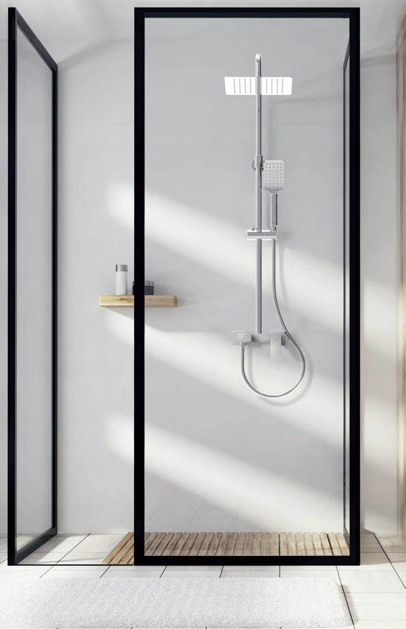 Zestaw prysznicowy Loft z baterią prysznicową chrom