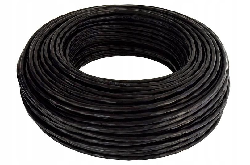 Kabel instalacyjny zewnętrzny żelowany DIGITUS kat .6, F/UTP, AWG 23/1, PE,