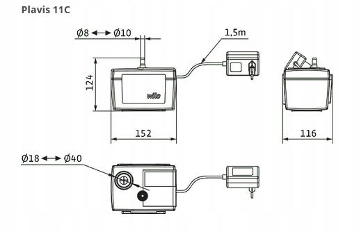 Wilo Pompa do kondensatu Wilo-Plavis 011-C-2G