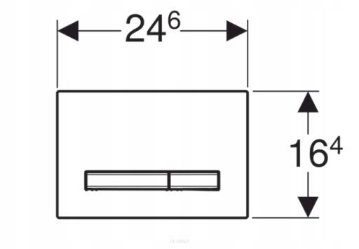 Przycisk uruchamiający GEBERIT Sigma50 przedni biały alpin