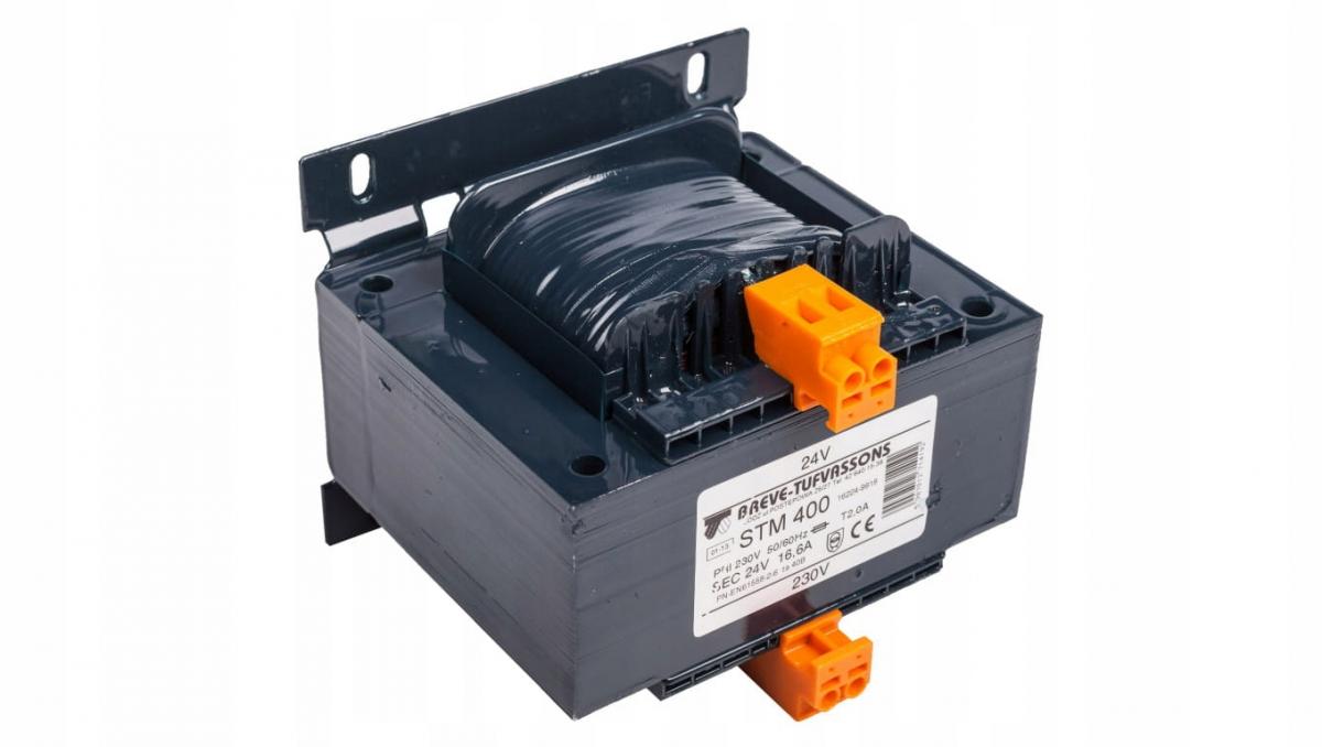 Transformator jednofazowy STM 400VA 230/24V IP00 separacyjny lub bezpieczeń