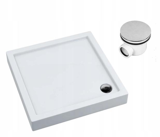 SCHEDPOL Brodzik akrylowy Competia z podbudową Stabilsound Plus 90x90