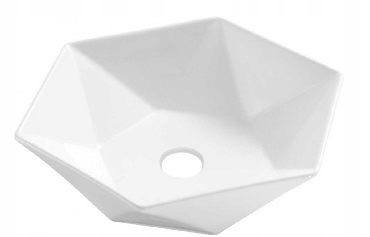 INVENA UMYWALKA NABLATOWA NAKSOS INVENA TREND, 54 CM, GEOMETRYCZNA