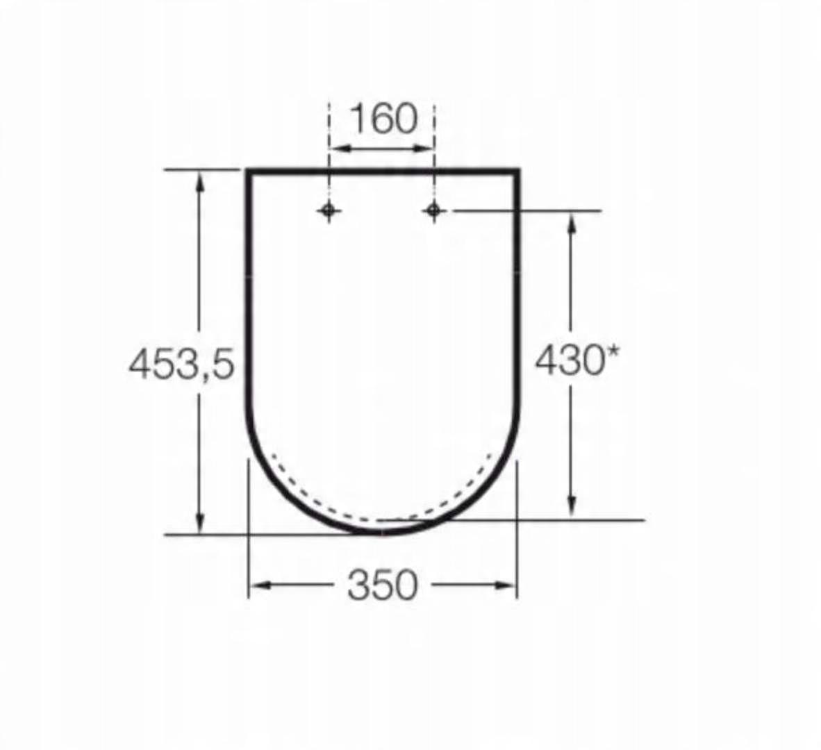 Deska WC GAP SQUARE Wolnoopadająca Duroplast Biały ROCA[7]