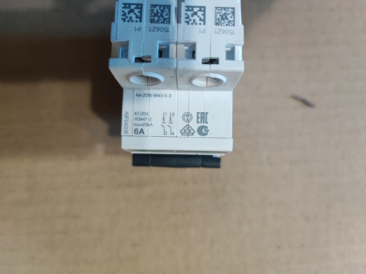SCHNEIDER ELECTRIC Wyłącznik nadprądowy iC60L-C6-2 C 6A 2-biegunowy