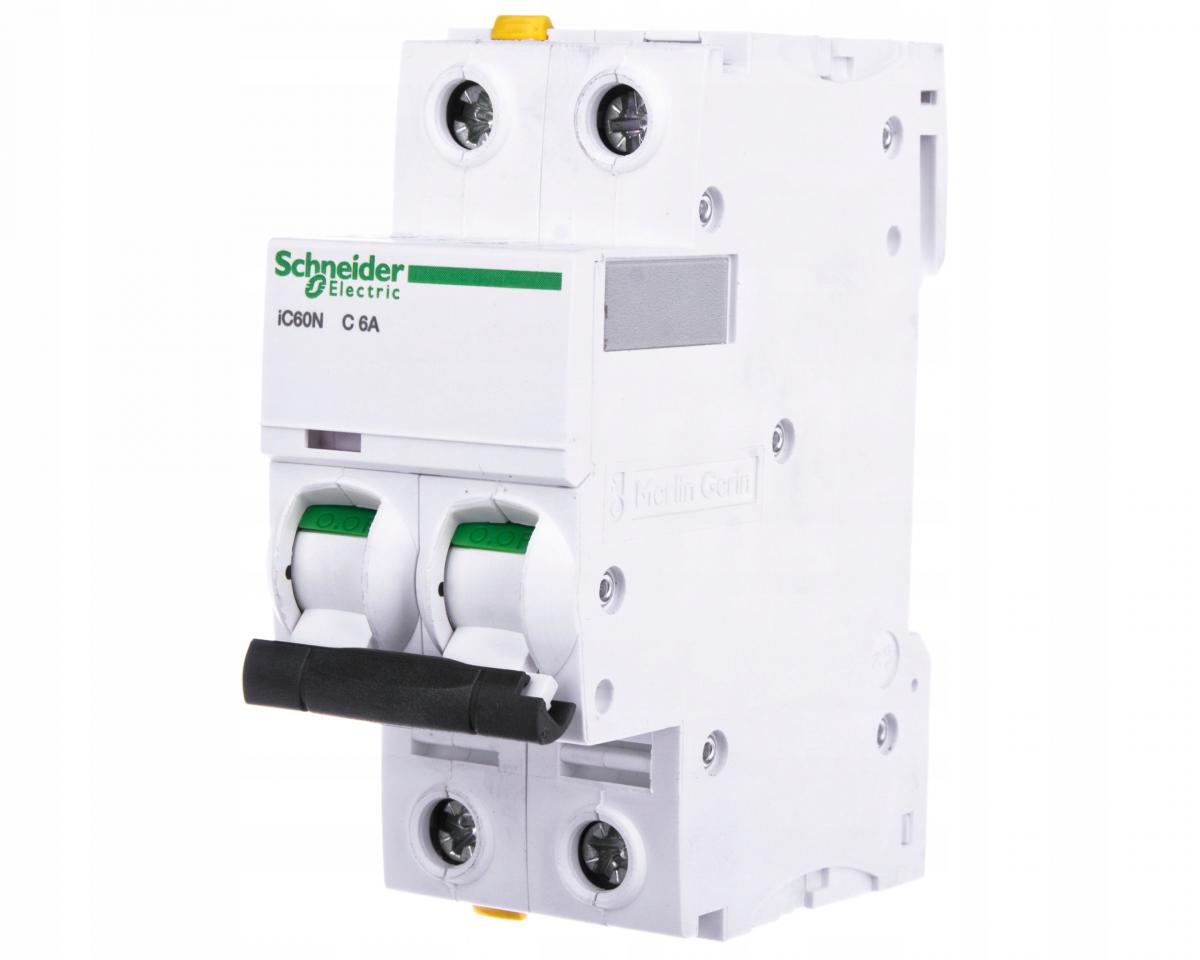 SCHNEIDER ELECTRIC Wyłącznik nadprądowy iC60N-C6-2 C 6A 2-biegunowy