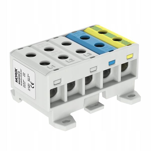 Złączka OTL35-5x szary,niebieski, żó/ziel 5x1xAl/Cu 2,5-35mm2 1000V AC/1500