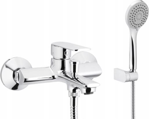 Bateria wannowa ścienna ARMATURA KRAKÓW AMAZONIT 2-otw mosiężna chrom